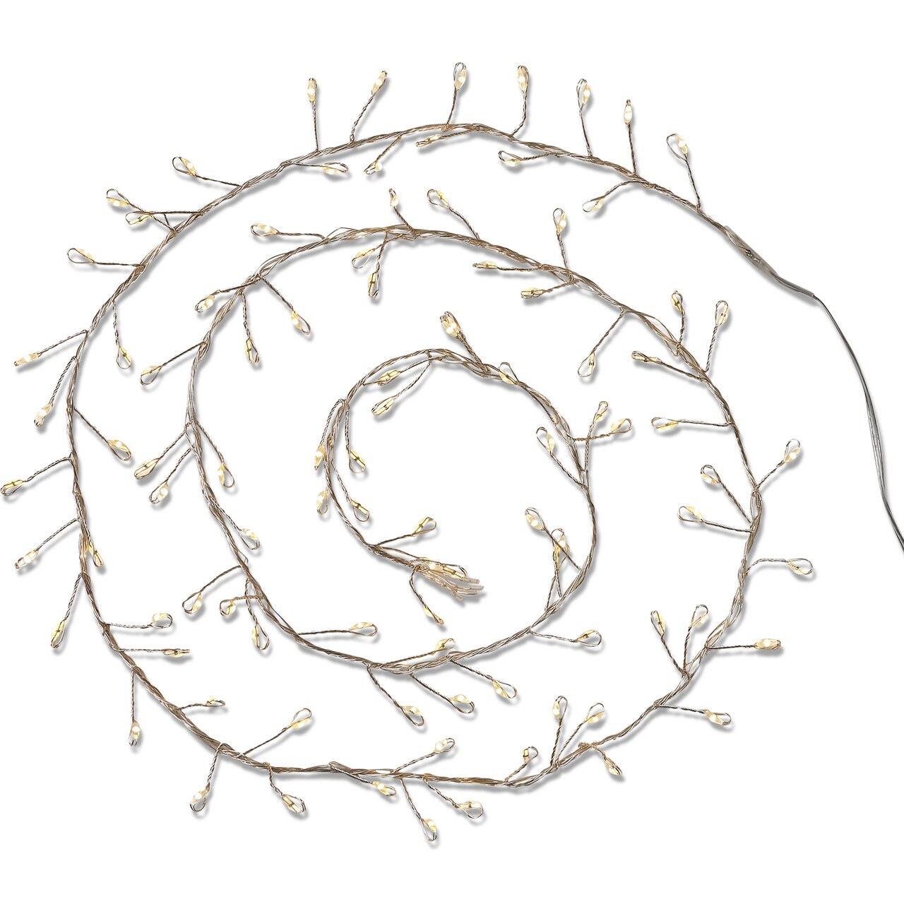 Gold Fairy String Lights - LED Indoor Decorative Lighting for Christmas - 72" Long, 1.5" High, Plastic